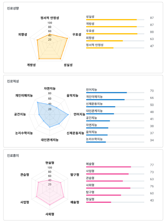 진단 결과 예시